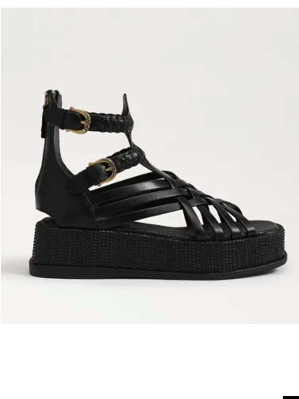 Sam Edelman Nicki Black Platform Strappy Sandal
